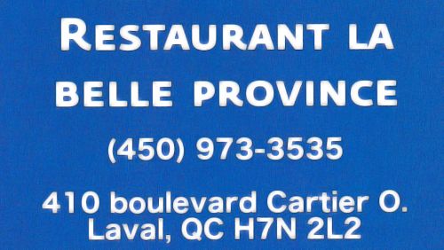 Restaurant La Belle Province